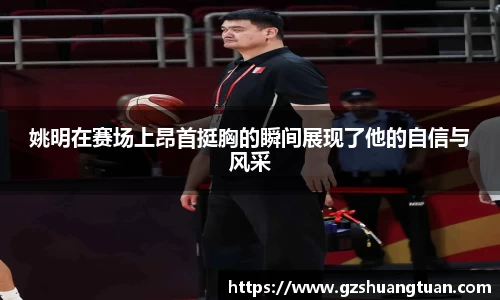 姚明在赛场上昂首挺胸的瞬间展现了他的自信与风采